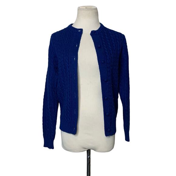 Country Roads blue buttoned cardigan sweater size small - Picture 9 of 11